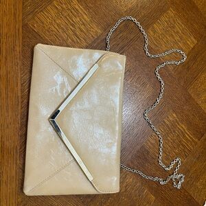 Elegant Cream Clutch with Chain Strap